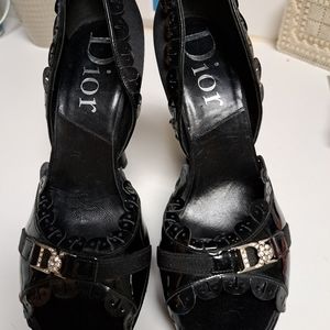 Dior Black Patent Leather Heels